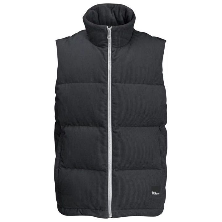 Vyriška liemenė su užtrauktuku Jack Wolfskin Nature Corduroy, juoda