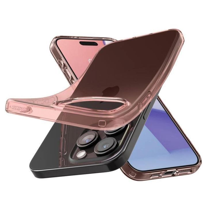 Spigen Crystal Flex , rožinis krištolas - iPhone 15 Pro Max
