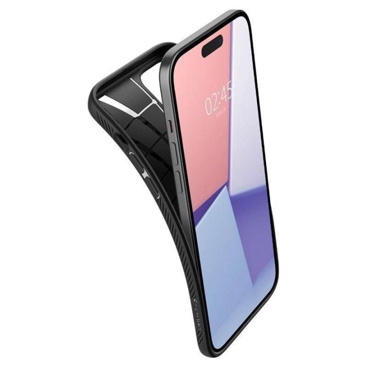 SPIGEN LIQUID AIR IPHONE 15 PLUS MATINIS JUODAS