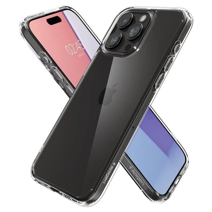 SPIGEN CRYSTAL HYBRID IPHONE 15 PRO - skaidrus