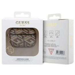 Guess GCube Charm dėklas AirPods Pro 2 - rudas