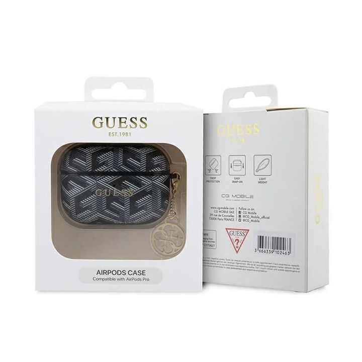 Guess GCube Charm dėklas AirPods Pro - juodas