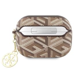 Guess GCube Charm dėklas AirPods Pro - rudas