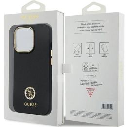 Guess silikoninis logotipas su akmenimis 4G ant iPhone 13 Pro / iPhone 13 - nuotraukos