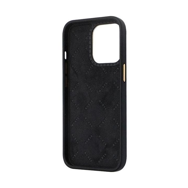 Guess silikoninis logotipas su akmenimis 4G ant iPhone 13 Pro / iPhone 13 - nuotraukos