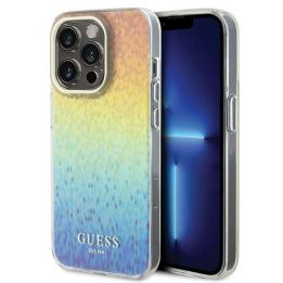 Dėklas Guess IML Faceted Mirror Disco Iridescent na iPhone 15 Pro - daugialypė terpė