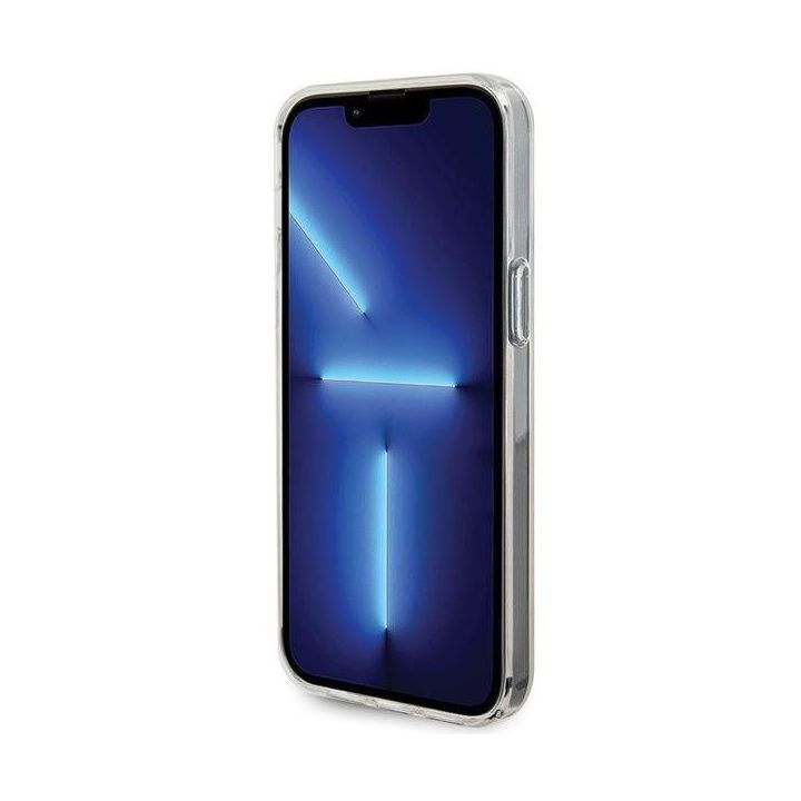 Guess IML Faceted Mirror Disco Iridescent ant iPhone 15 Pro Max - daugialypė terpė