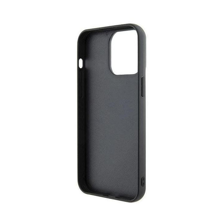 Guess Sequin Script Metal ant iPhone 15 Pro Max - juodos spalvos