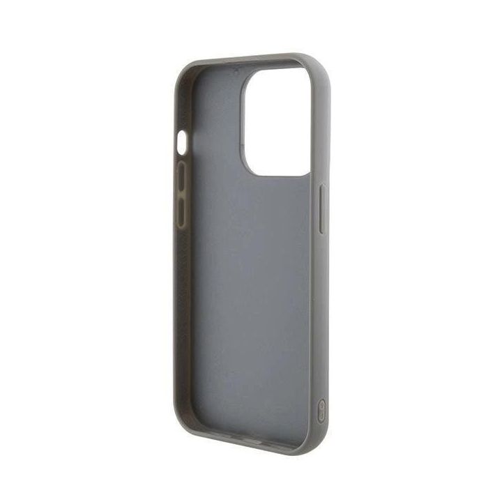 Guess Sequin Script metalinis dėklas iPhone 15 Pro Max - Sidabrinis