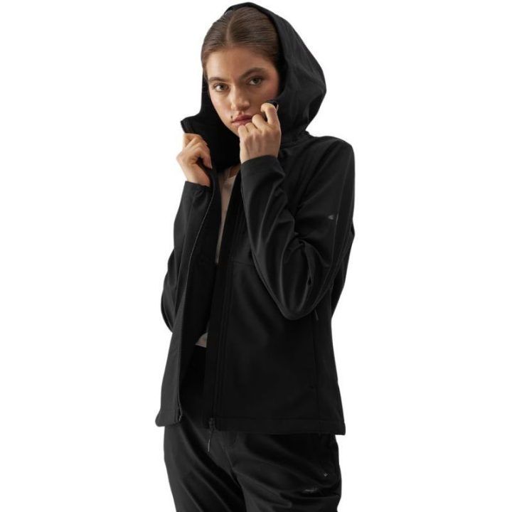 Moteriška softshell striukė 4F F285, juoda