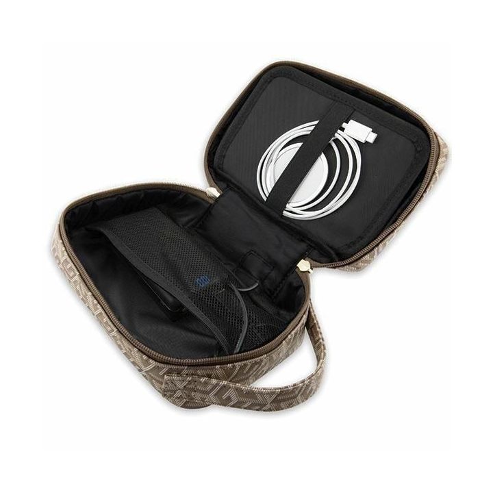 Guess GCube Stripe rankinė - ruda