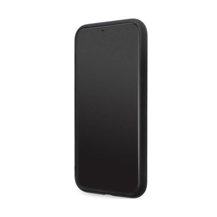 Karl Lagerfeld silikoninis C Metal Pin dėklas iPhone 11 / Xr - juodas