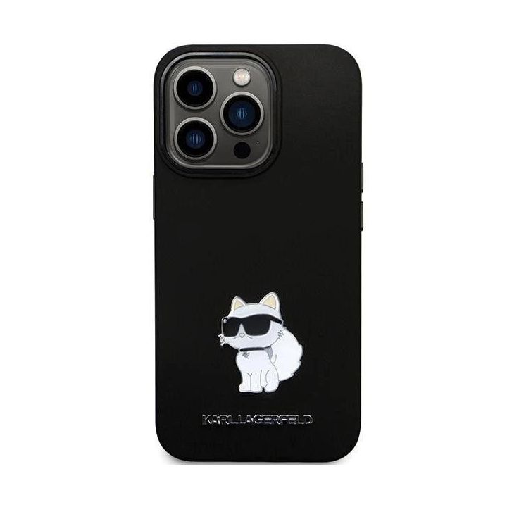 Dėklas Karl Lagerfeld Silicone C Metal Pin prie iPhone 13 Pro / iPhone 13 - Pagrindinis