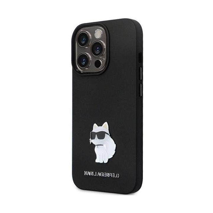 Dėklas Karl Lagerfeld Silicone C Metal Pin prie iPhone 13 Pro / iPhone 13 - Pagrindinis
