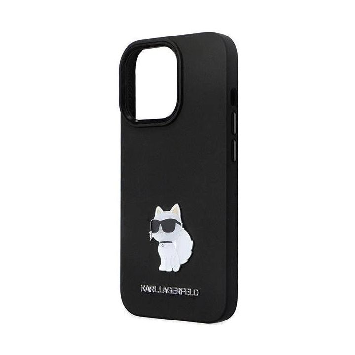 Dėklas Karl Lagerfeld Silicone C Metal Pin prie iPhone 13 Pro / iPhone 13 - Pagrindinis