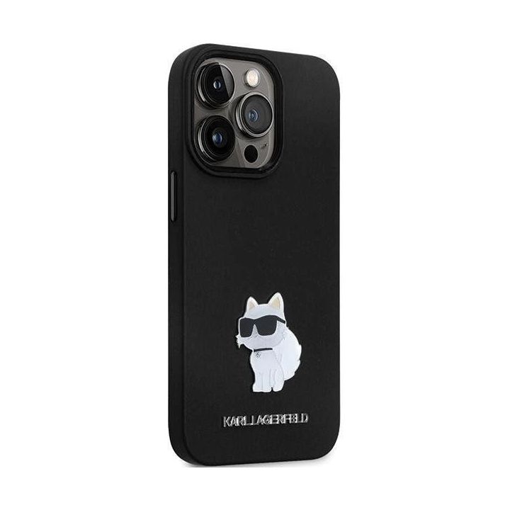 Dėklas Karl Lagerfeld Silicone C Metal Pin na iPhone 14 Pro - nuotraukos