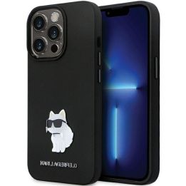 Dėklas Karl Lagerfeld Silicone C Metal Pin prie iPhone 14 Pro Max - nuotraukos