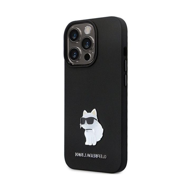 Dėklas Karl Lagerfeld Silicone C Metal Pin prie iPhone 14 Pro Max - nuotraukos