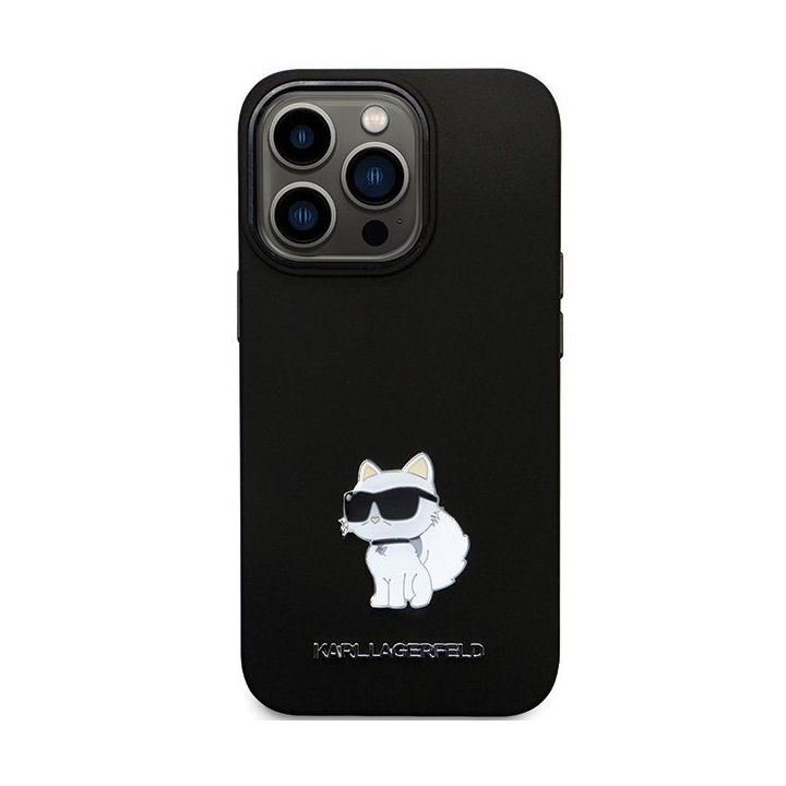 Dėklas Karl Lagerfeld Silicone C Metal Pin prie iPhone 14 Pro Max - nuotraukos