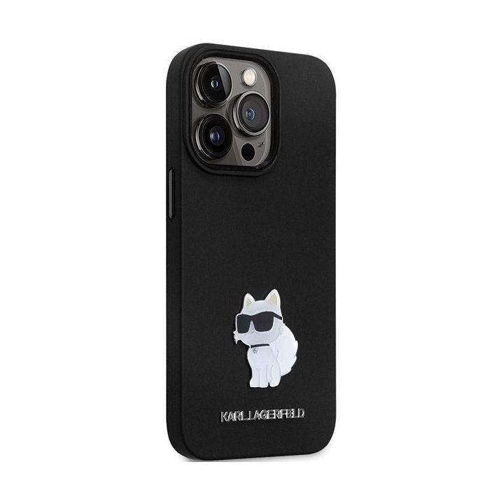 Dėklas Karl Lagerfeld Silicone C Metal Pin prie iPhone 14 Pro Max - nuotraukos