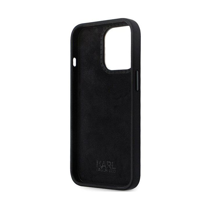 Dėklas Karl Lagerfeld Silicone C Metal Pin prie iPhone 14 Pro Max - nuotraukos