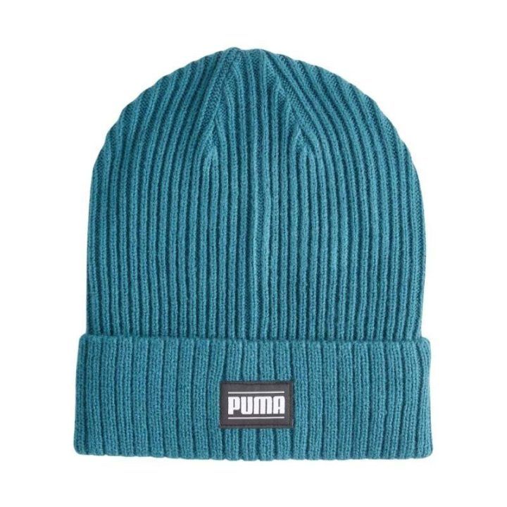 Rumbuoto mezgimo kepurė Puma Ribbed Classic Cuff, turkio