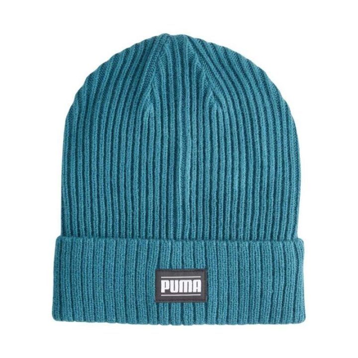 Rumbuoto mezgimo kepurė Puma Ribbed Classic Cuff, turkio