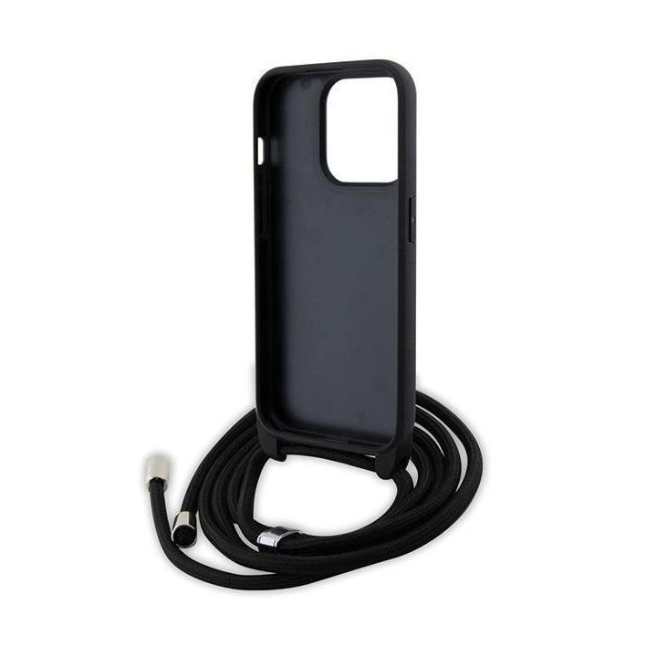 Dėklas Karl Lagerfeld Crossbody Saffiano Monogram Metal Pin Karl & Choupette na iPhone 15 Pro - nuotraukos