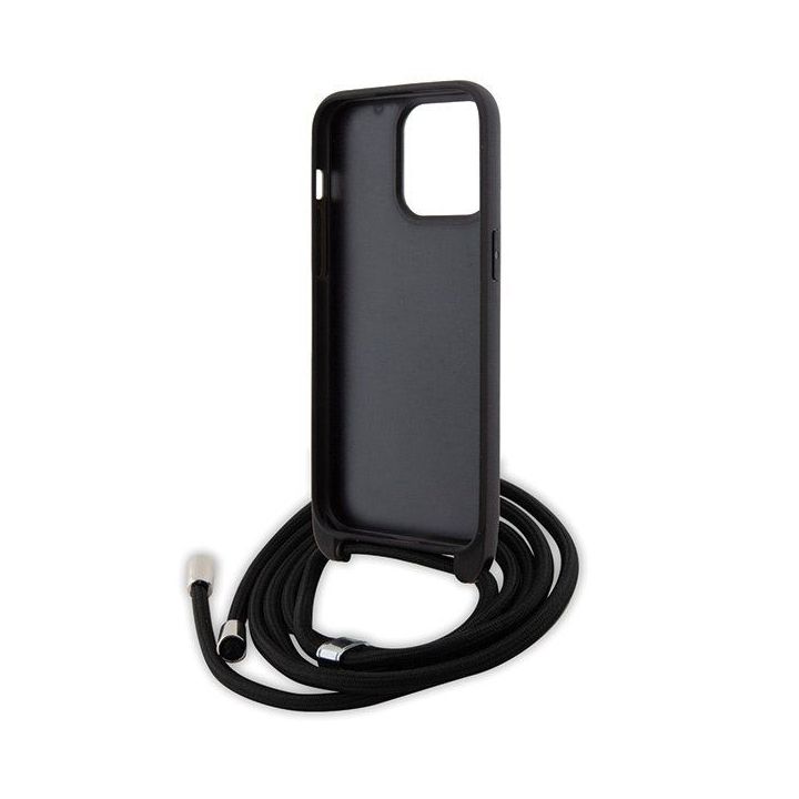 Dėklas Karl Lagerfeld Crossbody Saffiano Monogram Metal Pin Karl & Choupette na iPhone 15 Pro Max - nuotraukos