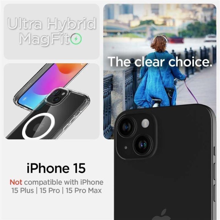 SPIGEN ULTRA HYBRID MAG MAGSAFE IPHONE 15 WHITE