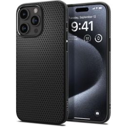SPIGEN LIQUID AIR IPHONE 15 PRO MATINIS JUODAS