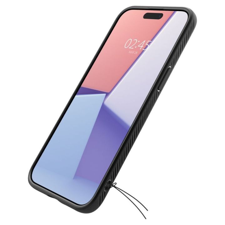 SPIGEN LIQUID AIR IPHONE 15 PRO MATINIS JUODAS