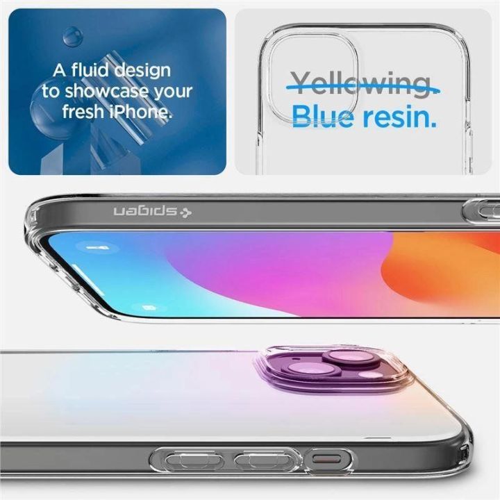 SPIGEN SKYSTŲJŲ KRISTALŲ IPHONE 15 PLIUS KRIŠTOLO SKAIDRUMO