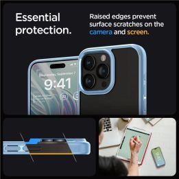 Spigen Crystal Hybrid , sierra blue - iPhone 15 Pro Max