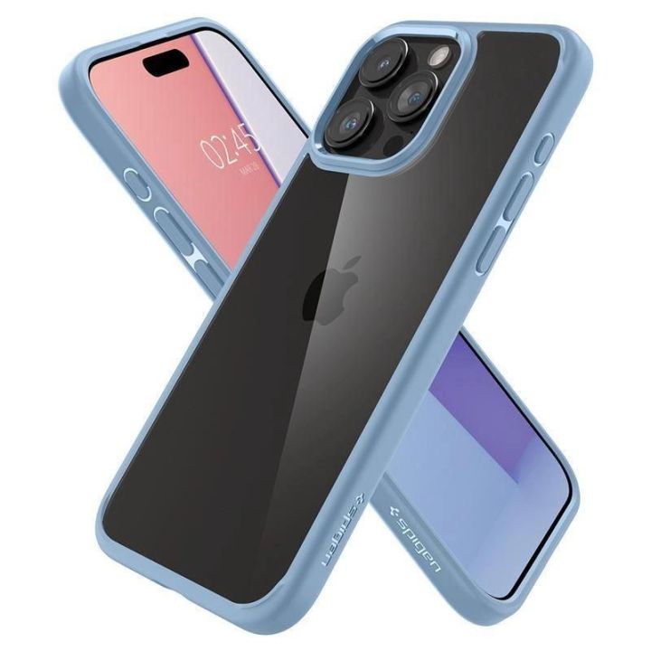 Spigen Crystal Hybrid , sierra blue - iPhone 15 Pro Max