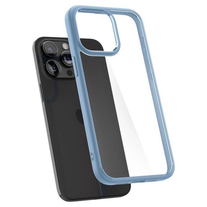 Spigen Crystal Hybrid , sierra blue - iPhone 15 Pro Max