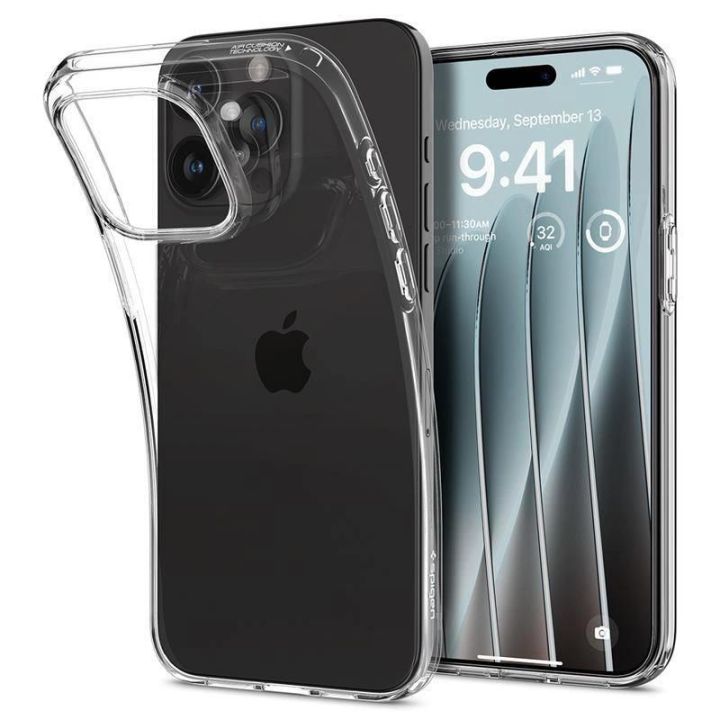 Spigen Crystal Flex , krištolo skaidrumo - iPhone 15 Pro Max