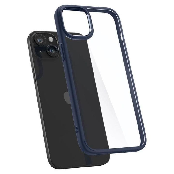 Spigen Crystal Hybrid , tamsiai mėlyna - iPhone 15 Plus