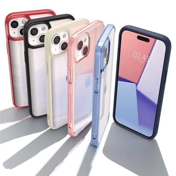 Spigen Crystal Hybrid , tamsiai mėlyna - iPhone 15 Plus