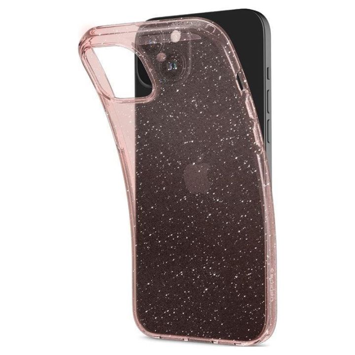 SPIGEN SKYSTŲJŲ KRISTALŲ IPHONE 15 PLIUS BLIZGUS KRIŠTOLO ROŽĖ