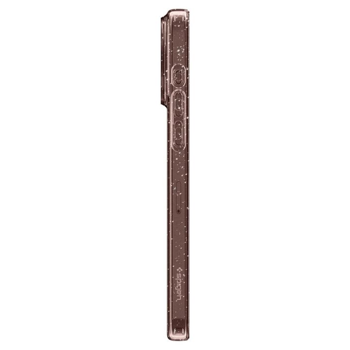 Spigen skystųjų kristalų blizgučiai, rožinis kvarcas - iPhone 15 Pro Max