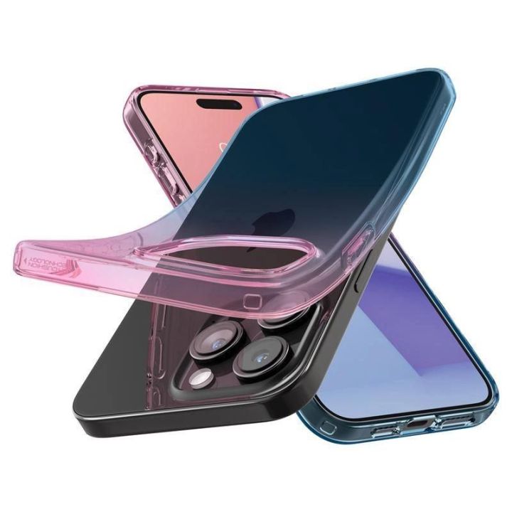 SPIGEN SKYSTŲJŲ KRISTALŲ IPHONE 15 PRO GRADATION PINK