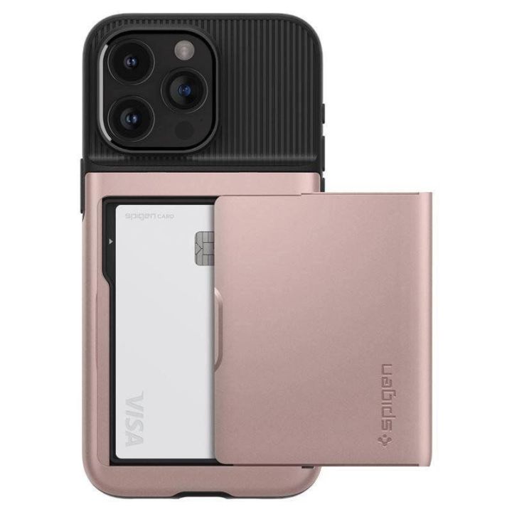 Spigen Slim Armor CS , rožinio aukso spalvos - iPhone 15 Pro Max