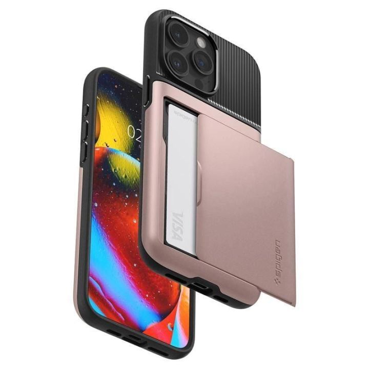 Spigen Slim Armor CS , rožinio aukso spalvos - iPhone 15 Pro Max