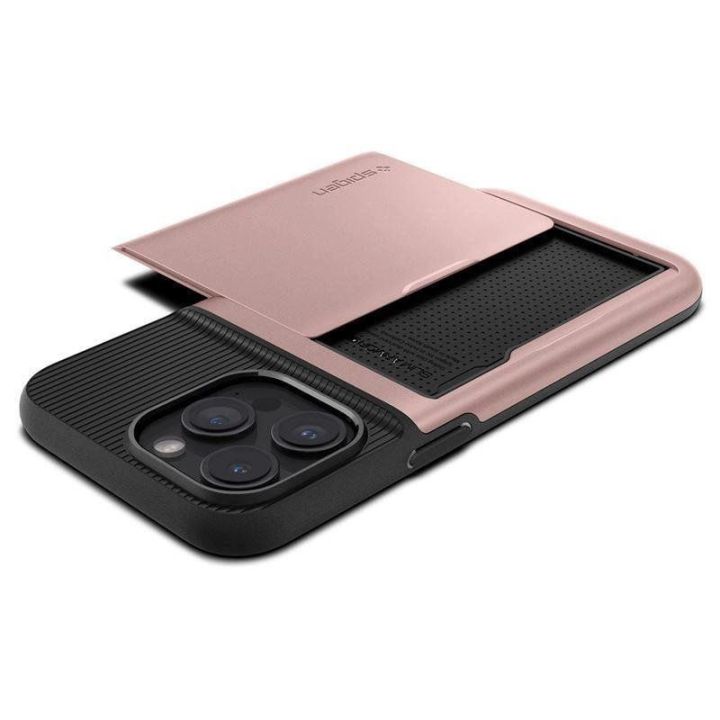 Spigen Slim Armor CS , rožinio aukso spalvos - iPhone 15 Pro Max