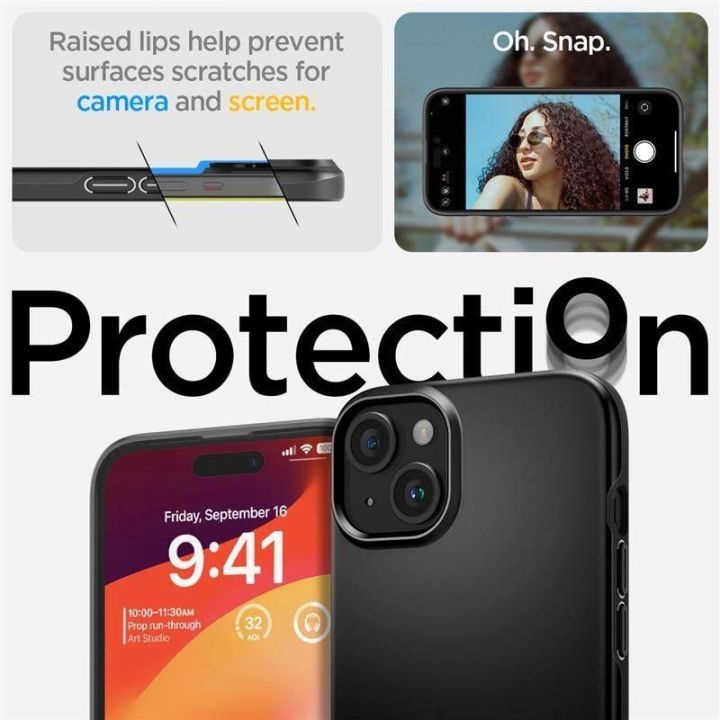 SPIGEN THIN FIT IPHONE 15 PLUS BLACK