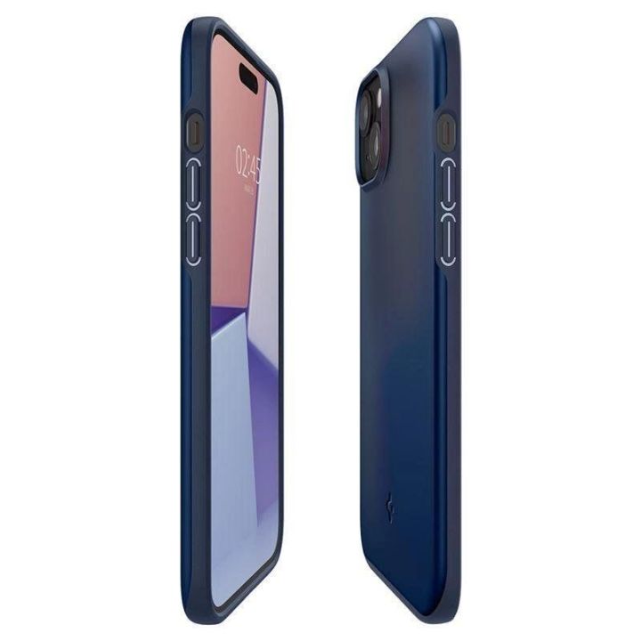 Spigen Thin Fit dėklas iPhone 15 Plus - mėlynas