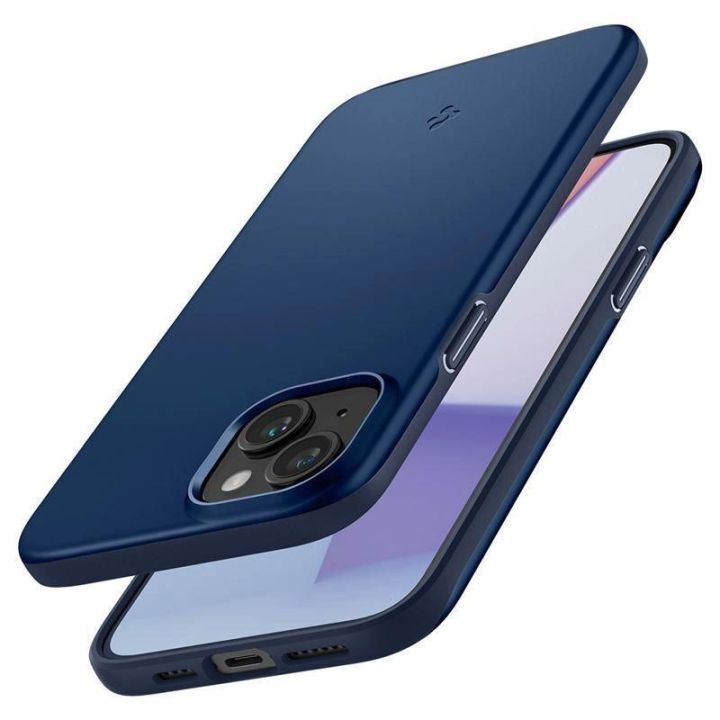 Spigen Thin Fit dėklas iPhone 15 Plus - mėlynas