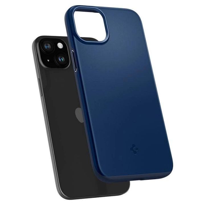 Spigen Thin Fit dėklas iPhone 15 Plus - mėlynas