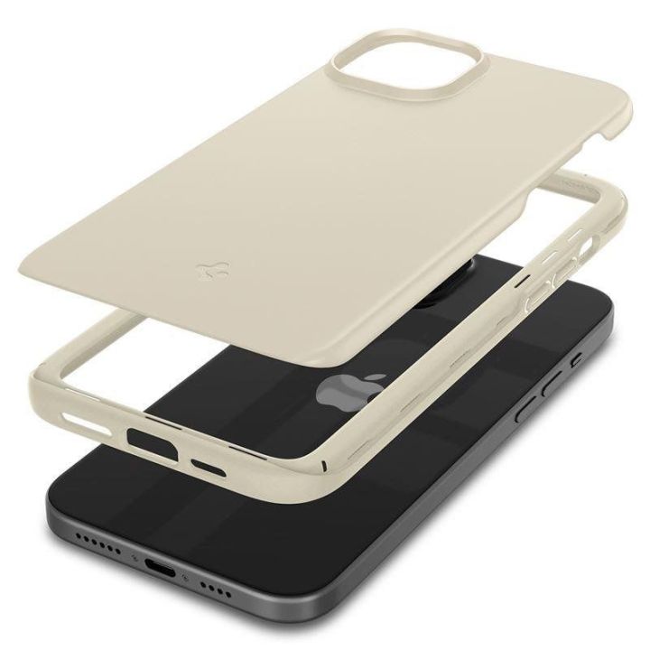 Dėklas Spigen Thin Fit do iPhone 15 Plus - Smėlio spalvos
